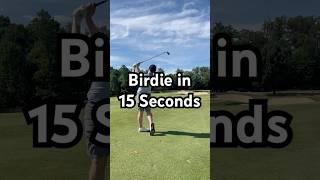 Birdie in 15 seconds! #golf #improveyourgolf #golftechnique #golfskill #birdies #golfer