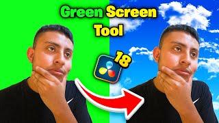 How To Use Green Screen Removal Tool in Davinci Resolve 18