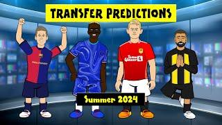 TRANSFER PREDICTIONS - Summer 2024 (Osimhen Salah Olmo De Ligt & more)