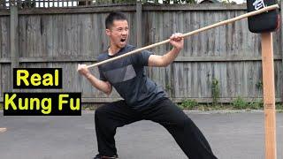 Shaolin Kung Fu Wushu Bo Staff Training for Self Defense