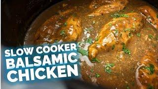 Low-Cal, High-Protein Slow Cooker Balsamic Chicken – No Fuss!