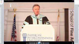 AIU Graduation 2014: Dr. George Miller's Welcome