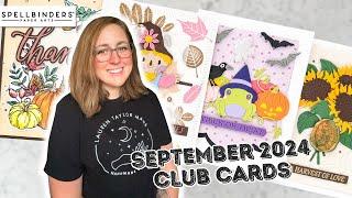 September 2024 Spellbinders Clubs [4 Cards!]