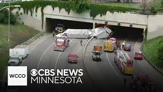 Video shows semi crashing into Minneapolis' Lowry Hill tunnel