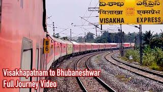 Visakhapatnam to Bhubaneshwar Full Journey || On-Board 17016 Visakha Express