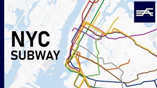 Evolution of the New York City Subway 1868-2020 (geographic map)