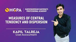 Measures of Central Tendency & Dispersion | Full Revision by Kapil Talreja |Statistics | HGPA