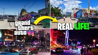 I Visited 13 GTA 6 Trailer Locations in REAL LIFE!