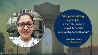 Mrs. Pritu Mehta | Akasa International, New Delhi | Happy Client | Webpulse Solution Pvt Ltd