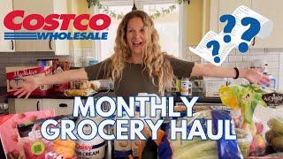 Monthly Costco Haul with Prices $$ | Family of Four and Food Blogger