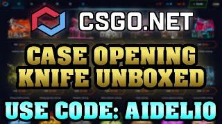 CSGO.NET Promo Code 2025  KNIFE UNBOXED  Best CSGONet Code "AIDELIO" + Free Bonus