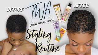 How I CoWash & Style My Short Natural Hair (TWA)