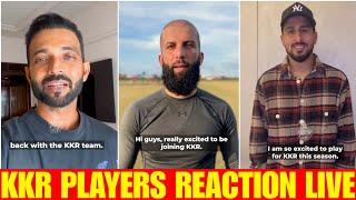 IPL 2025: KKR all Players live reaction thanking KKR | Mega Auction 2025