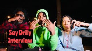 Say Drilly : AJ Hound | Rah Gzz | Kai Cenat | Drilly Indictment | Moneywell | Music | FULL INTERVIEW