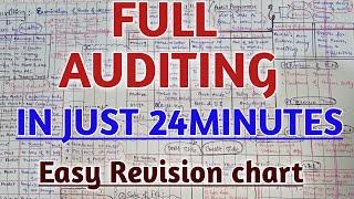 REVISION OF AUDITING | AUDITING MIND MAP | AUDIT IN JUST 24MINUTES