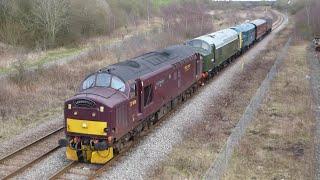 Convoy to N.R.M. Shildon 37676 + D 200 (40121) + 31018 + 47746   27/2/24