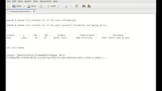 14.Shadow File and Password File Explanation