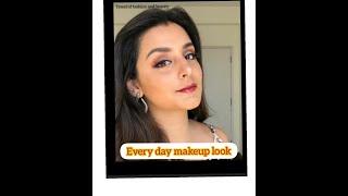 Every day easy glam makeup look step-by-step