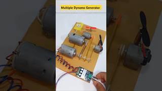 Multiple Dynamo Generator ° DC Motor #dcmotor #tech #dynamo #motor #shorts