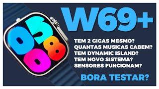 REVIEW SMARTWATCH W69 PLUS - SÉRIE 8 COM TELA AMOLED 49MM E MICRO OS 10