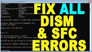 DISM /Cleanup-Image /RestoreHealth & SFC /ScanNow not Working Windows 11, 10, 8 & 7 | Fix All Errors