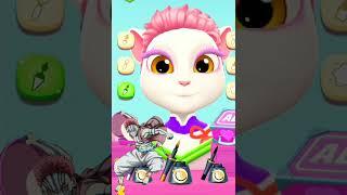 #demon Akza makeover by my talking angela 2#akaza #shorts