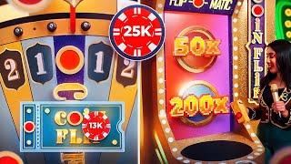 25.000 на БОНУСКИ В КРЕЙЗИ ТАЙМ! COIN FLIP ПО 13 000 в CRAZY TIME!