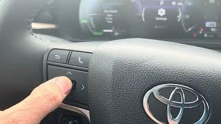 How to access the settings menu in a new Toyota