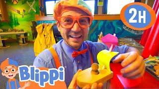 Blippi Visits a Science Museum! | 2 HOURS OF BLIPPI SCIENCE VIDEOS FOR KIDS!