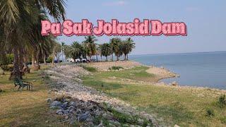 Pa Sak Jolasid Dam กินลม ชมวิวสวยๆ นั่งรถไฟลอยนำ้ ที่เขื่อนป่าสักชลสิทธิ์ จังหวัดลพบุรี #thailand