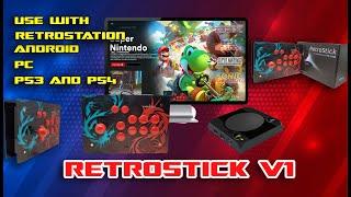RetroStick By Explosion of Fun - Arcade Joystick - Compatible with Android | PS3 | PS4 | PC