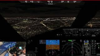 AC 845 Approach and Landing into CYUL B788 - P3D v5 VATSIM