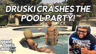 Druski CRASHES The Pool Party | GTA RP