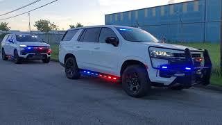 Two 2021 Tahoe PPV Feniex Police Lights by EFS Houston Emergency Fleet Service