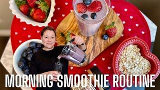 SMOOTHIE MAKING ROUTINE || peaceful tutorial for my morning smoothie  + vitamix review