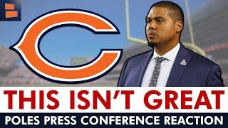 Ryan Poles Press Conference Reaction: Should Chicago Bears Fans Be WORRIED?