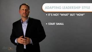 Adapting Your Leadership Style