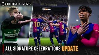 eFootball 2025 | All Signature Celebrations Update