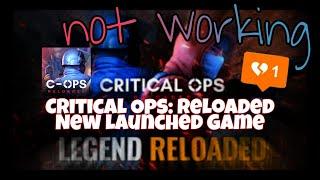 Critical Ops:Reloaded | Not working not starting not opening | Black screen | New launched game.