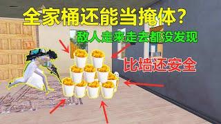 全家桶还能当成“无敌掩体”？敌人走脸上都没发现，建议官方削弱一下哈哈