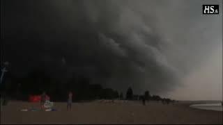 Skyquake at a beach in Finland