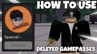 The Strongest Battlegrounds HOW TO USE DELETED GAMEPASSES IN THE STRONGEST BATTLEGROUNDS