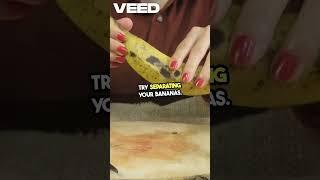 How to Keep Bananas Fresh Longer  | Simple Plastic Wrap Hack That Works!