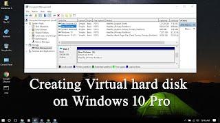 Creating Virtual Hard Disk on Windows 10 Pro #VirtualHardDisk