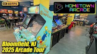 Hometown Arcade retro arcade tour (Bloomfield NJ), new May 2025 full 4K walkthrough