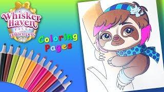 Whisker Haven Tales Coloring Page of Miss Sophia #LearnColors with Princess Palace Pets
