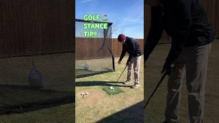 GOLF STANCE TIP!! #golf #golftips