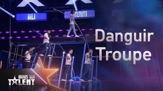 ArabsGotTalent | فريق Danguir Troupe يمشي بالهواء على ارتفاع 50 متراً ويقدم عرض خطير يحبس الأنفاس