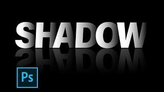 Shadow Text Effect in Photoshop 2021 | #Shorts