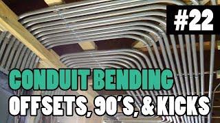 How To Bend EMT Conduit/Tubing - HOW ELECTRICIANS BEND 90s, OFFSETS, BOX OFFSETS, & KICKS